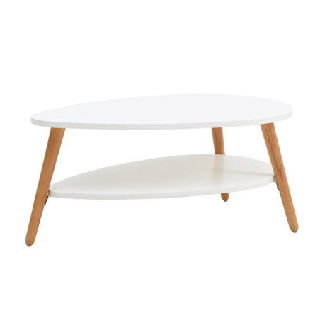 Table Basse Ovale Double Plateau