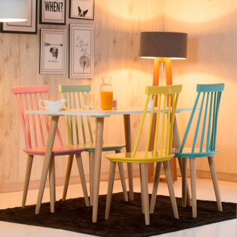 Pack Table LEENA + 4 Chaises IRONICA