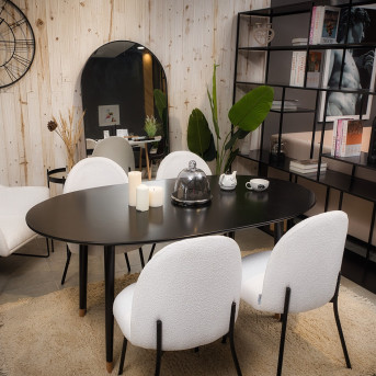 Pack Table SYMPHONIE + 4 Chaises Industrielles FIFTIES