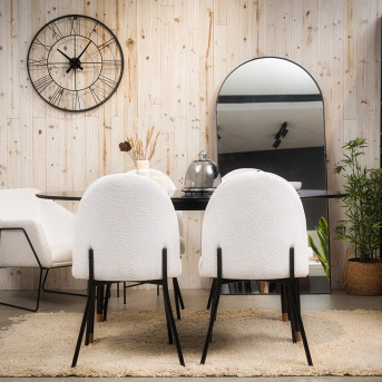 Pack Table SYMPHONIE + 4 Chaises Industrielles FIFTIES