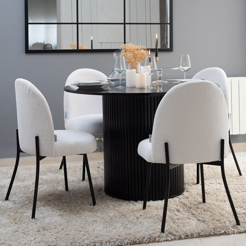 Pack Table ORA + 4 Chaises FIFTIES