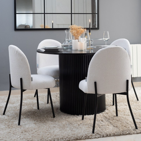 Pack Table ORA + 4 Chaises FIFTIES