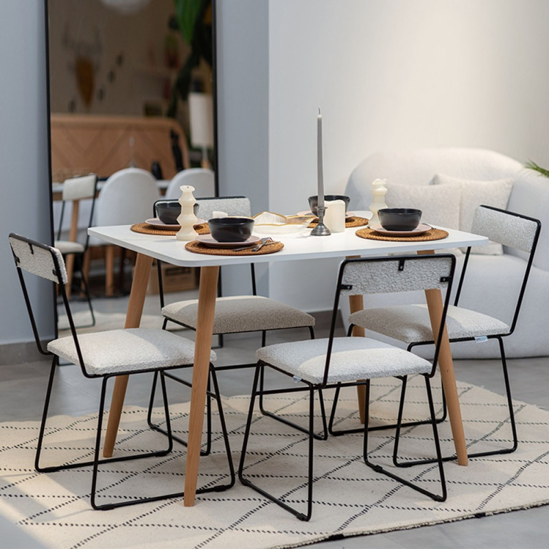 Pack Table LEENA + 4 Chaises COCONT