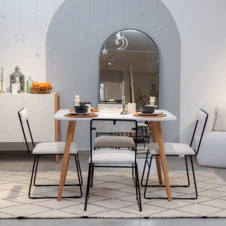 Pack Table LEENA + 4 Chaises COCONT