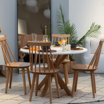 Pack Table CARMEN + 4 Chaises IRONICA