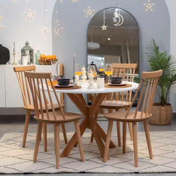 Pack Table CARMEN + 4 Chaises IRONICA