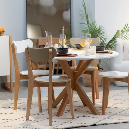 Pack Table CARMEN + 4 Chaises VITAK