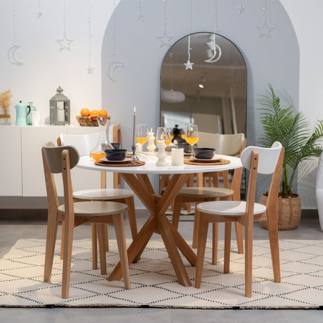 Pack Table CARMEN + 4 Chaises VITAK