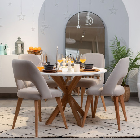 Pack Table CARMEN + 4 Chaises ATYLIA