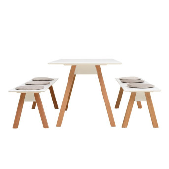 Pack Table DAMIA + 2 Banquettes