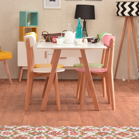 Pack Table DAMIA + 4 Chaises VITAK