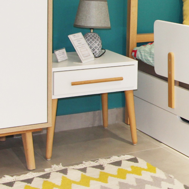 Table de Chevet SCANDINAVE 1 Tiroir