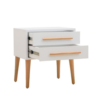 Table de Chevet SCANDINAVE 2 Tiroirs
