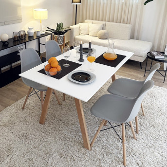 Pack Table DAMIA + 4 Chaises DSW Pack Table DAMIA + 4 Chaises DSW