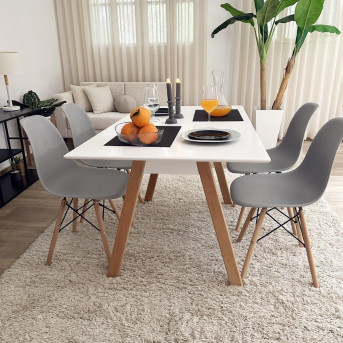 Pack Table DAMIA + 4 Chaises DSW