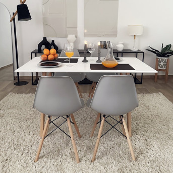 Pack Table DAMIA + 4 Chaises DSW Pack Table DAMIA + 4 Chaises DSW