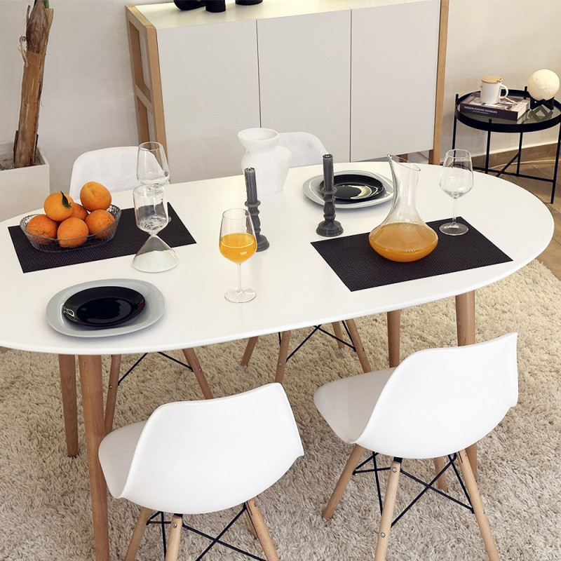 Pack Table SYMPHONIE + 4 Chaises DSW