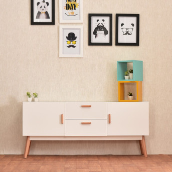 Buffet Scandinave 2 Portes 2 Tiroirs