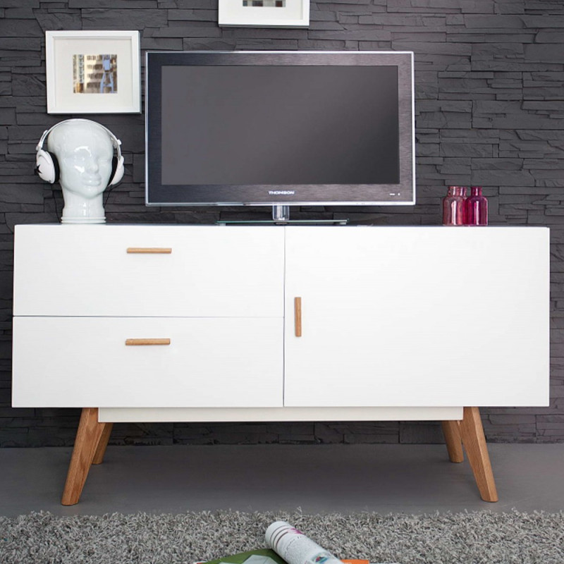 Buffet Scandinave 1 Porte 2 Tiroirs