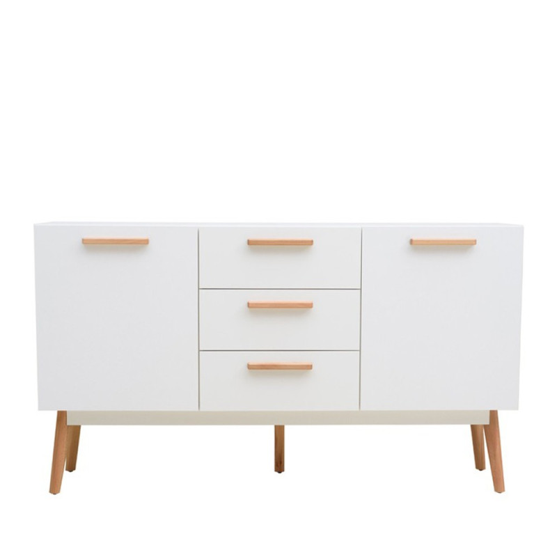 Buffet Scandinave 2 Portes 3 Tiroirs