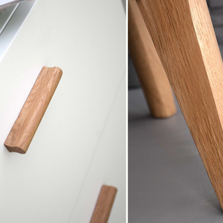 Buffet Scandinave 1 Porte 3 Tiroirs