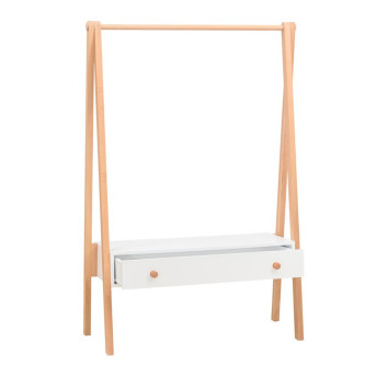 Portant JULIETTE - 1 Tiroir Blanc