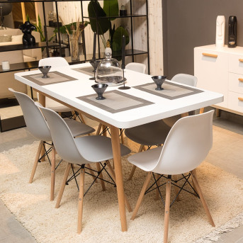 Pack LUCIANA (Table Extensible + 6 Chaises)