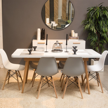 Pack LUCIANA (Table Extensible + 6 Chaises)