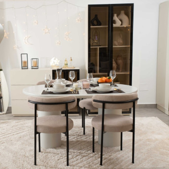 Pack Table WOOD + 4 Chaises CLARA