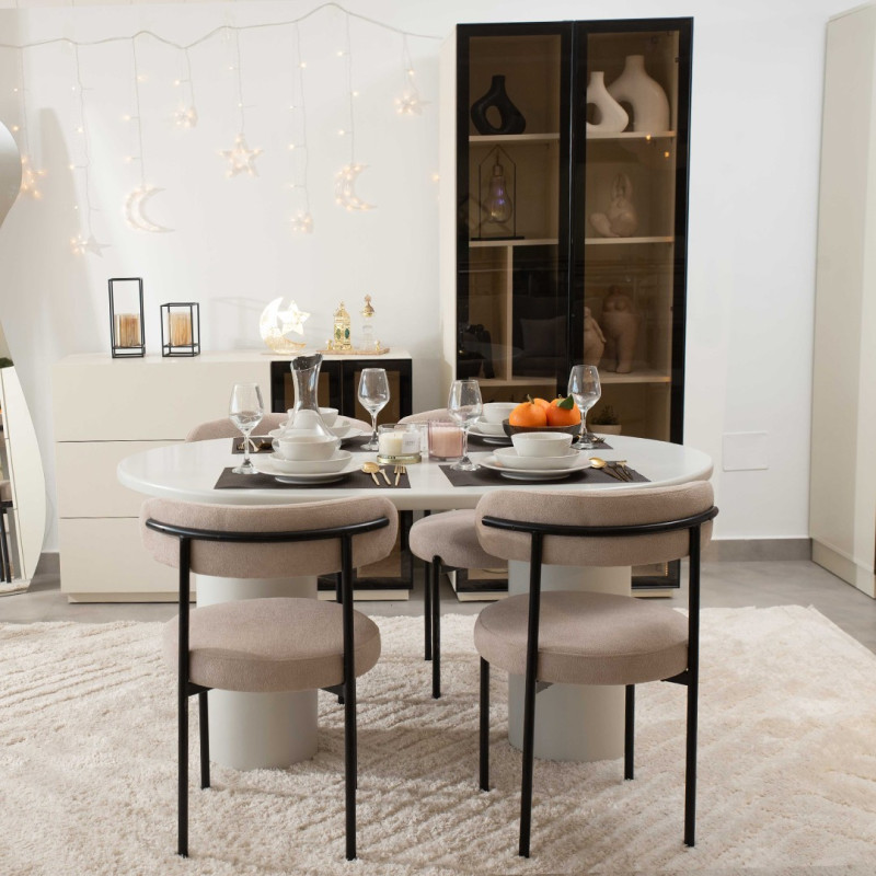 Pack Table WOOD + 4 Chaises CLARA