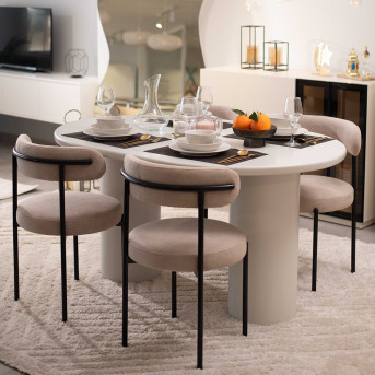 Pack Table WOOD + 4 Chaises CLARA