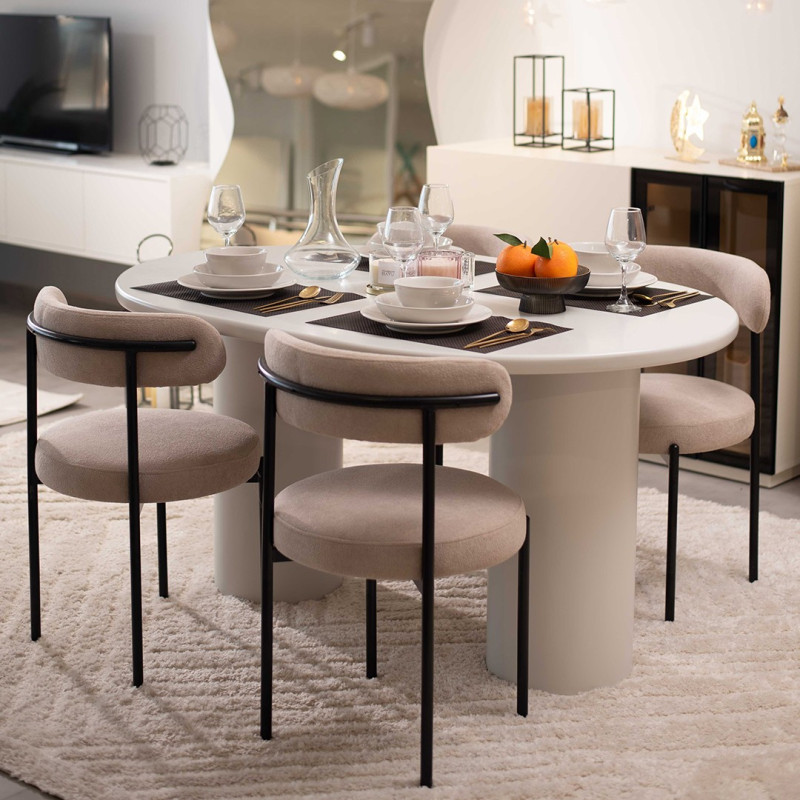 Pack Table WOOD + 4 Chaises CLARA