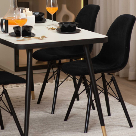 Pack Table TOSCANA + 4 Chaises TSW avec Peinture