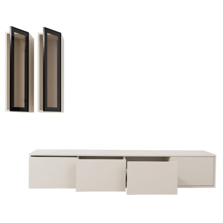 Living TV Suspendu MOON+2 Niches